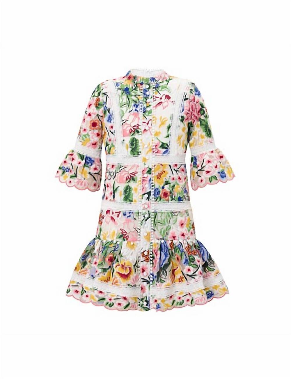 NEW MARLO kid's karla dress in multi
